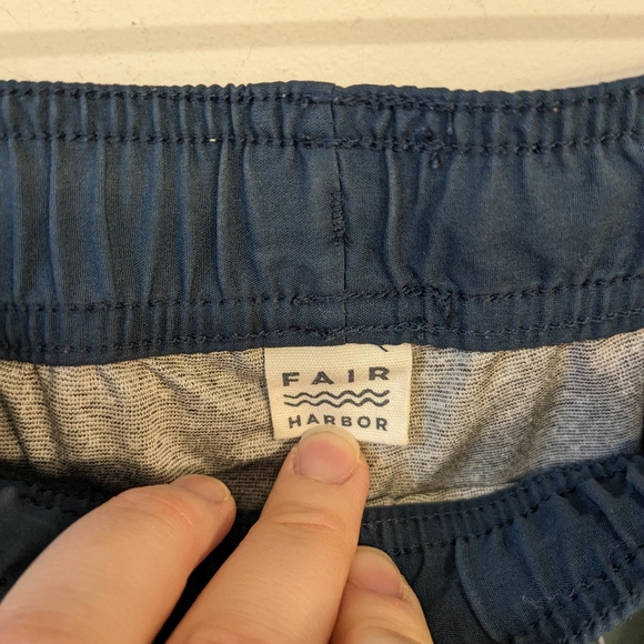 Fair Harbor Men's Lined Tropical Palm Leaf Printed Swim Trunks Size XXL - Picture 7 of 8